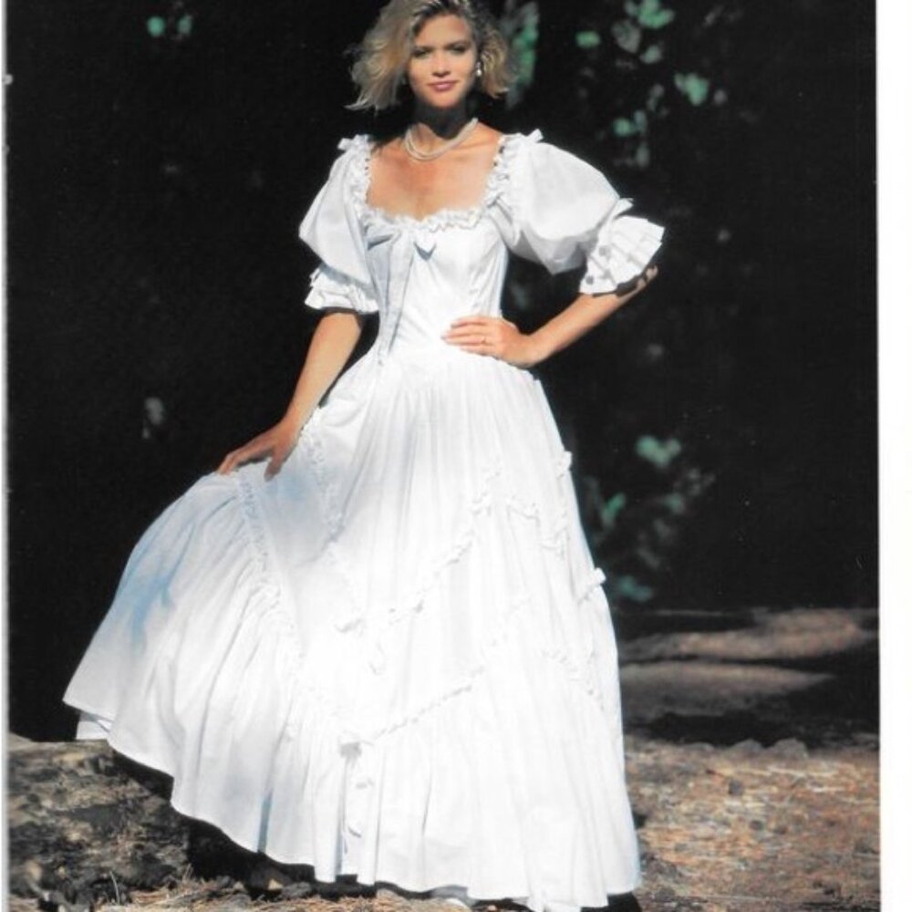 Laura Ashley Wedding Dress 1980s Wedding Collection Cottagecore SIZE 16